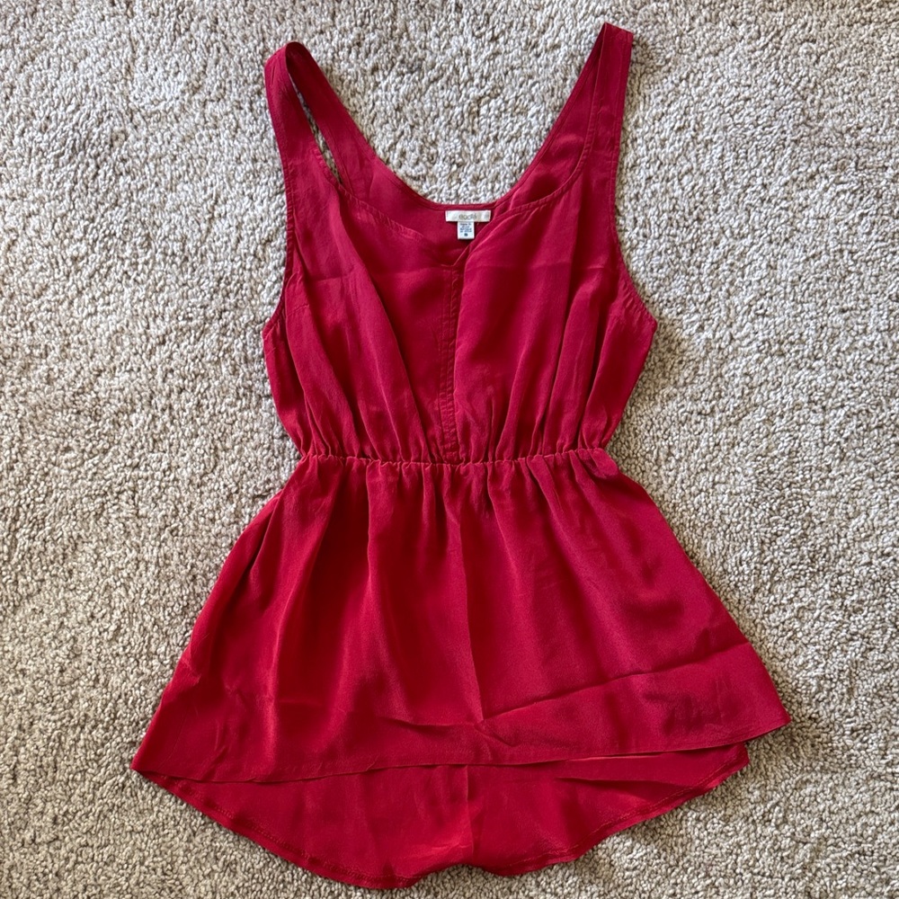 Ecote Vibrant Red Camisole Top